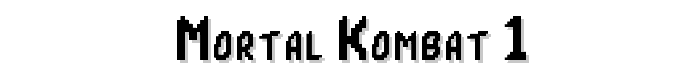 Mortal Kombat 1 font